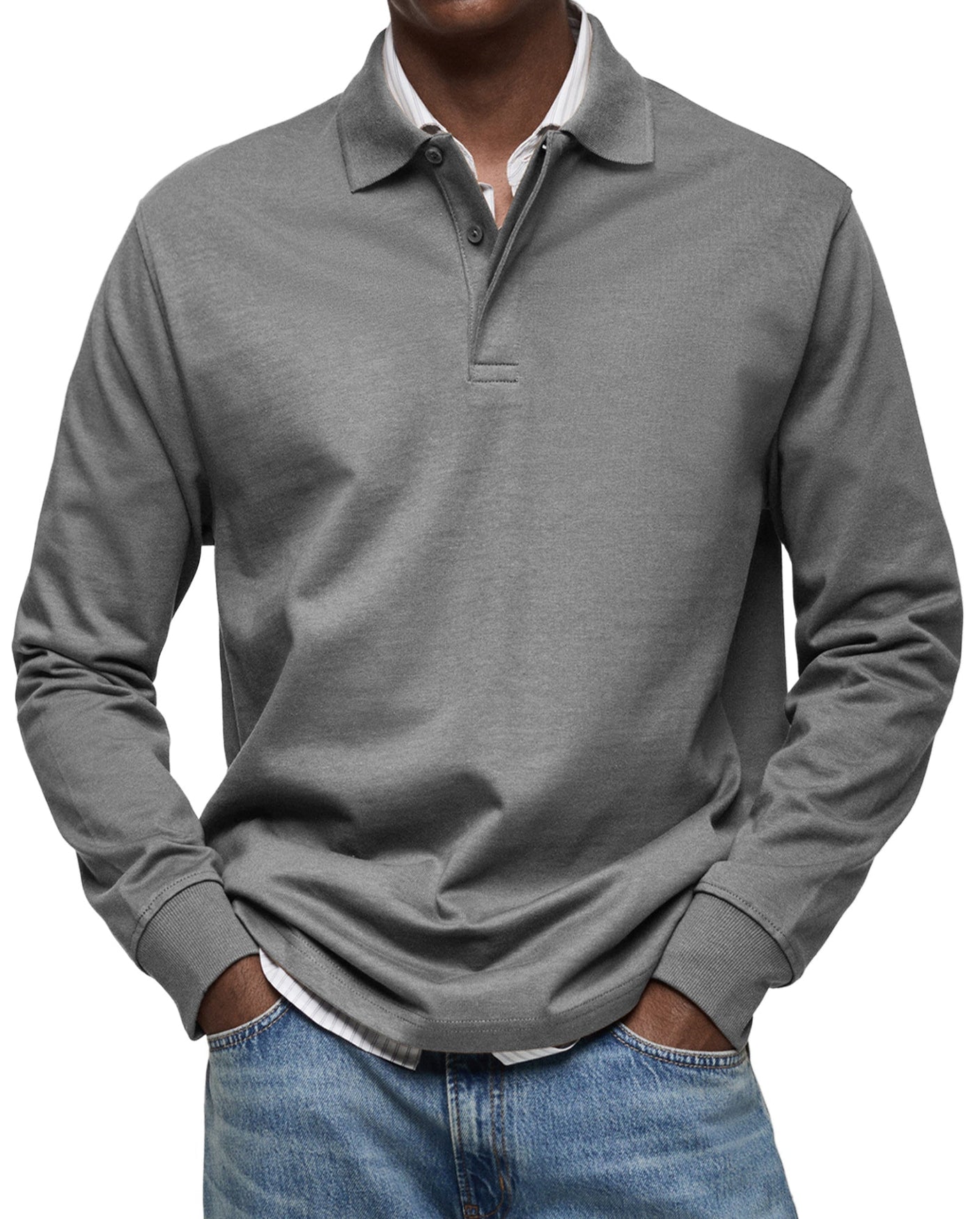 ALEXANDRE™ | Polo Maniche Lunghe Casual
