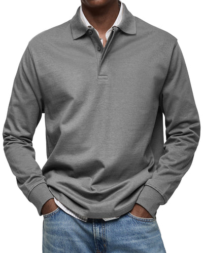 ALEXANDRE™ | Polo Maniche Lunghe Casual