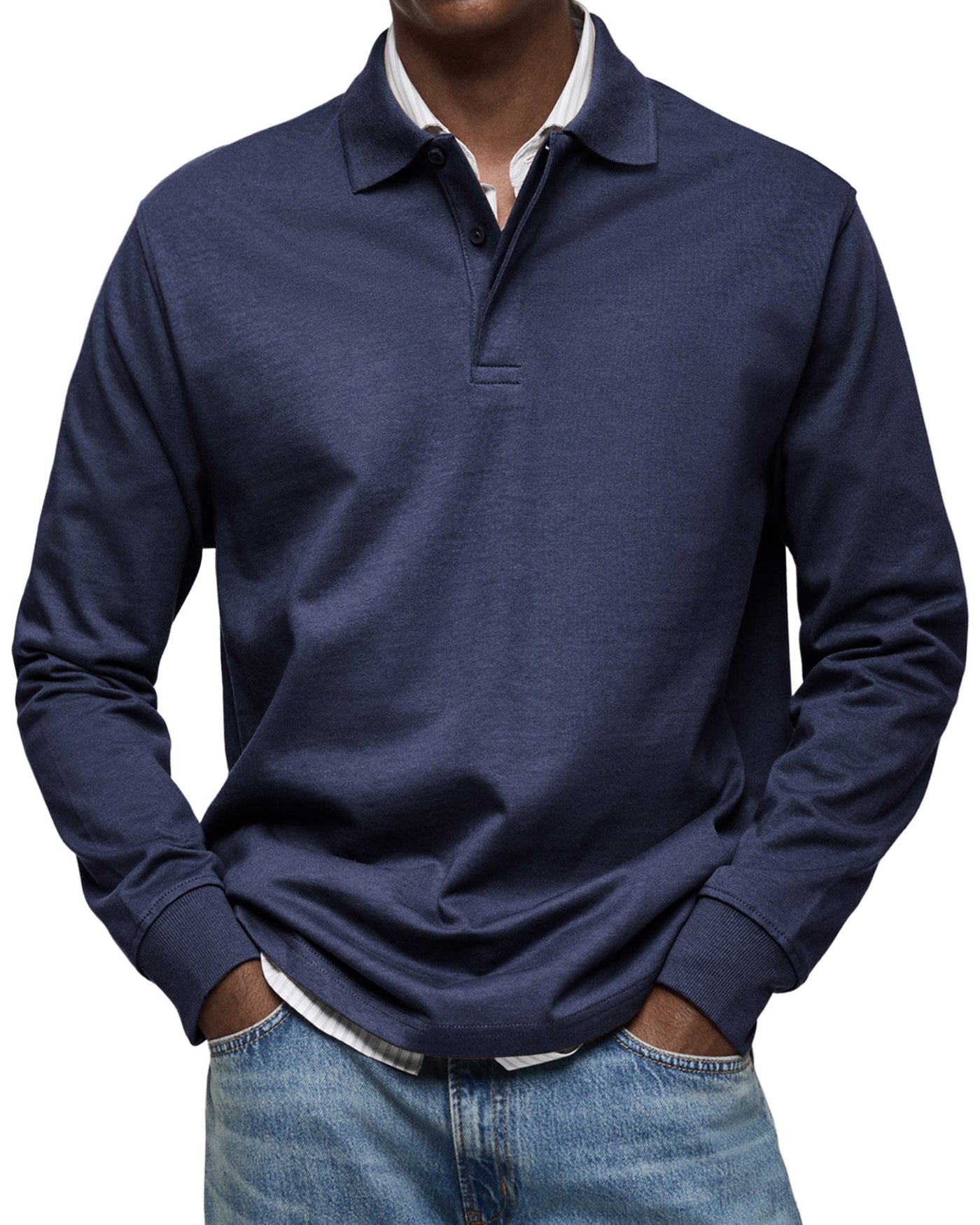 ALEXANDRE™ | Polo Maniche Lunghe Casual