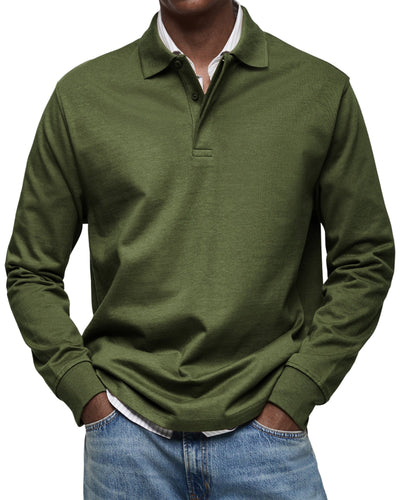 ALEXANDRE™ | Polo Maniche Lunghe Casual