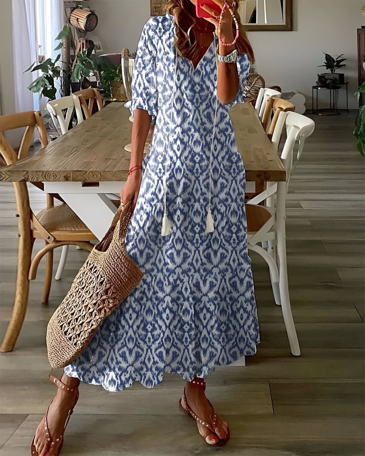 DIANNA | Abito Boho con Copertura per la Pancia