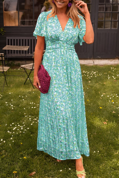 SANDRA | Abito Lungo Elegante con Scollo a V