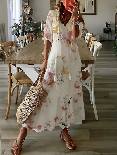 DIANNA | Abito Boho con Copertura per la Pancia