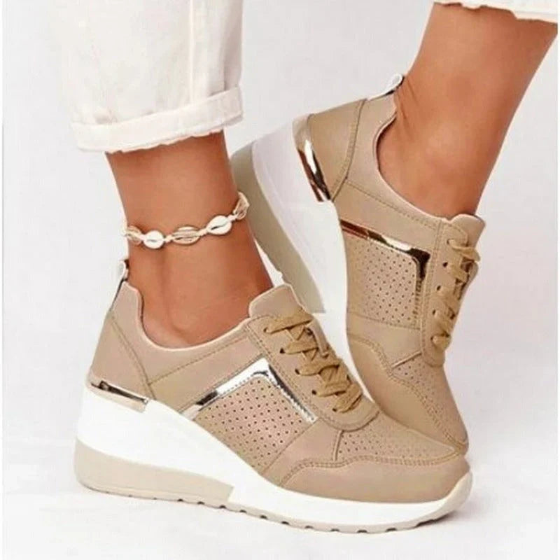 ALICE | Scarpe Sportive con Zeppa e Lacci