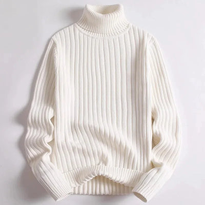 ENZO | Maglione In Costola Con Collo Alto