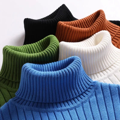 ENZO | Maglione In Costola Con Collo Alto