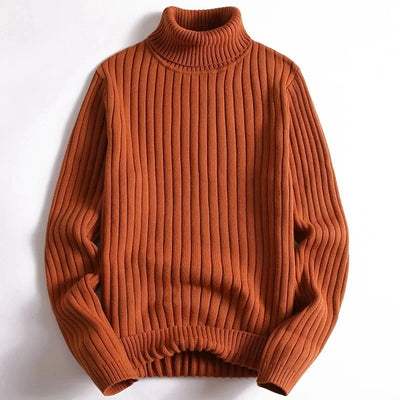 ENZO | Maglione In Costola Con Collo Alto