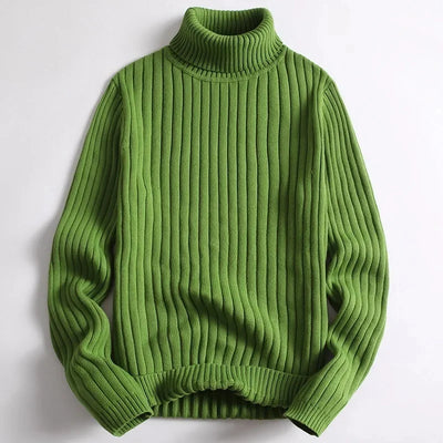 ENZO | Maglione In Costola Con Collo Alto