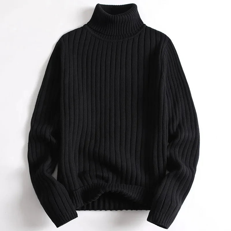 ENZO | Maglione In Costola Con Collo Alto