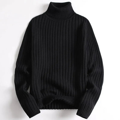 ENZO | Maglione In Costola Con Collo Alto