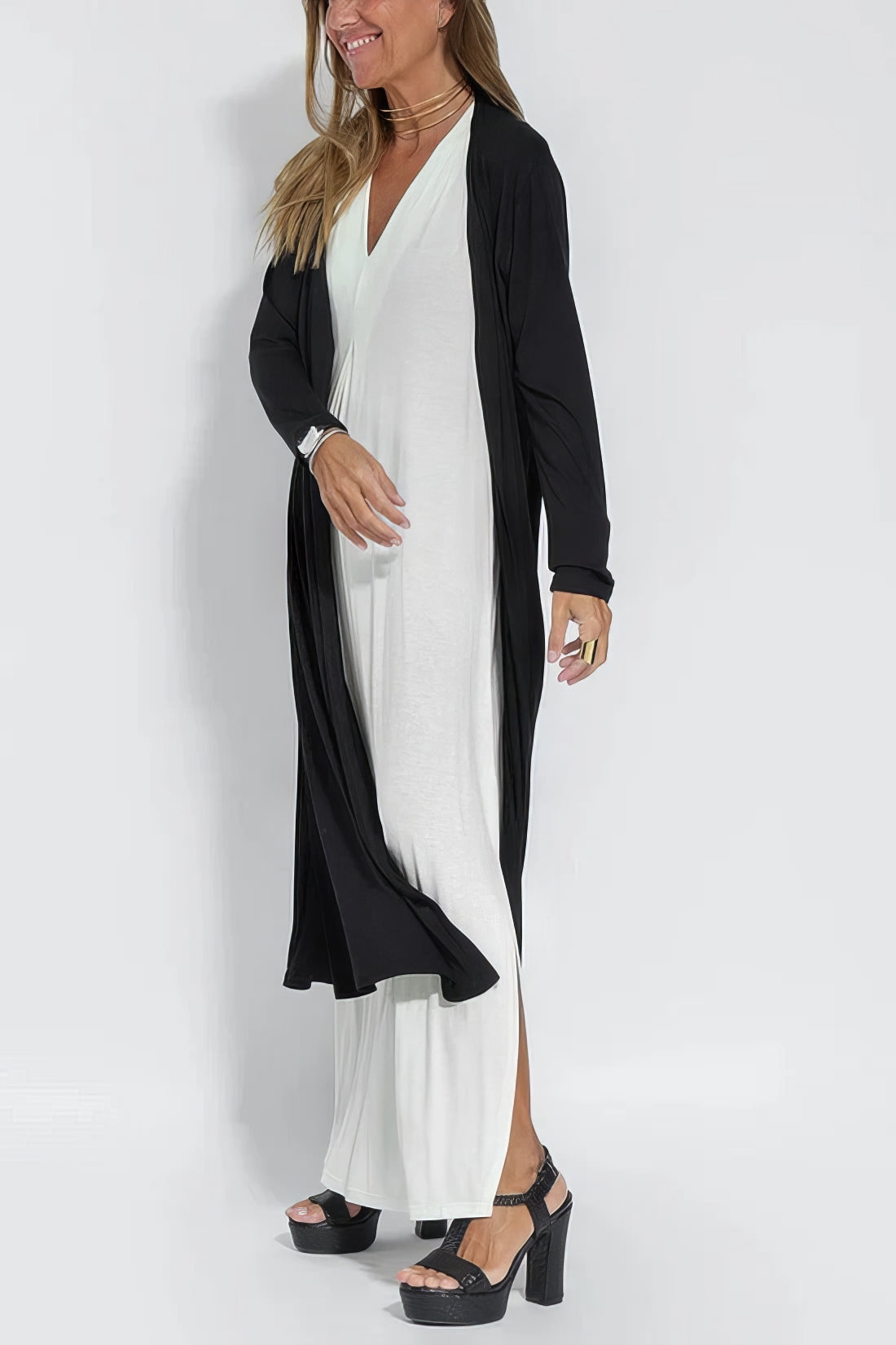 JULIA | Abito Lungo Elegante + Cardigan in Regalo